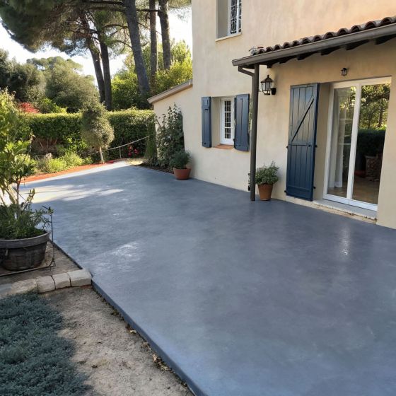 KIT CEMENTO CERATO VIOLA PER ESTERNI - Cemento cerato per esterni per pavimento, parete, terrazza, balcone, scala