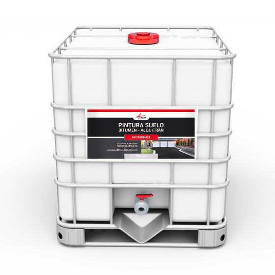 Pintura bituminosa y de alquitrán resina de suelo para asfalto Gris 1200 kg = 800 L