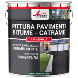 ARCASPHALT 15 kg (fino a 30 m² in 2 strati) Verde Scuro