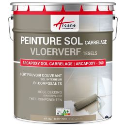 Tegelvloerverf beige, epoxyhars voor tegelvloer | Maison Etanche