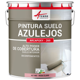 Pintura para Suelo de Baldosas Resina epoxi Arcapoxy 1 kg (hasta 5 m² en 2 capas) RAL 3015 Rosa Claro