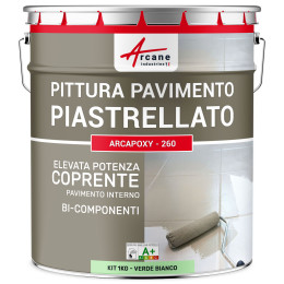 Vernice Pavimenti Piastrellati -Arcapoxy Pavimento Piastrellato 1 kg  RAL 6019 - Verde Bianco