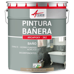 Resina para renovación de bañeras - esmaltes de baño ARCAPOXY BAÑERA RAL 1019 Beige agrisado 1 kg (hasta 3 m² en 2 capas)
