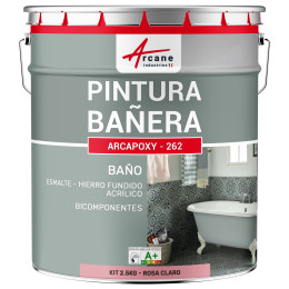 Resina para renovación de bañeras - esmaltes de baño ARCAPOXY BAÑERA 2.5 kg (hasta 8 m² en 2 capas) RAL 3015 Rosa Claro