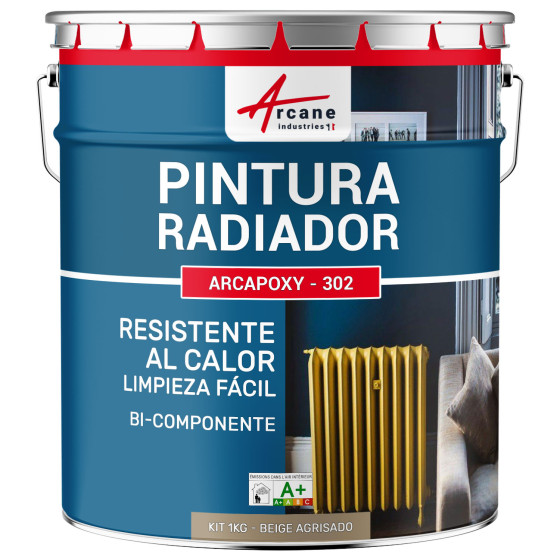 Pintura para radiadores / calefacción ARCAPOXY RADIADORES RAL 1019 Beige agrisado 1 kg (hasta 5 m² en 2 capas)