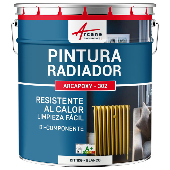 Pintura para radiadores / calefacción ARCAPOXY RADIADORES RAL 9003 Blanco 1 kg (hasta 5 m² en 2 capas) Pintura para radiadores / calefacción ARCAPOXY RADIADORES RAL 9003 Blanco 1 kg (hasta 5 m² en 2 capas)