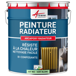 Peinture radiateur / chauffage-Kit1Kg-Ral-6019-Vert-Blanc-Aspect / Couleur