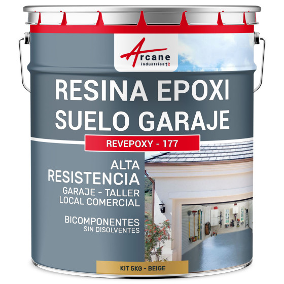 Resina para suelo de garaje / Pintura epoxi para suelo: REVEPOXY GARAJE5 kg (hasta 16 m² en 2 capas) Resina para suelo de garaje / Pintura epoxi para suelo: REVEPOXY GARAJE5 kg (hasta 16 m² en 2 capas)