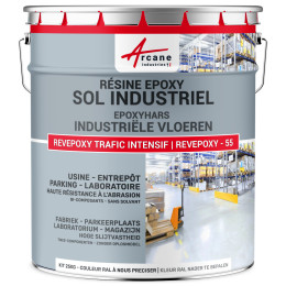 Blauwe tweek omponenten epoxyverf voor industriële vloer en parkeergarage | Maison Etanche