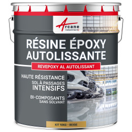 Résine époxy beige sol - Autolissante | Maison Etanche