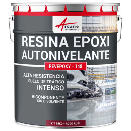 Resina epoxi roja para suelo - Autonivelante | Maison Etanche