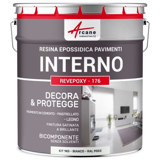 REVEPOXY - 176 1 kg (fino a 5 m² in 2 strati) RAL 9003 - Bianco REVEPOXY - 176 1 kg (fino a 5 m² in 2 strati) RAL 9003 - Bianco