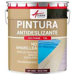 Pintura antideslizante marrón para suelos exteriores - SOLTHANE - 156 | Maison Etanche