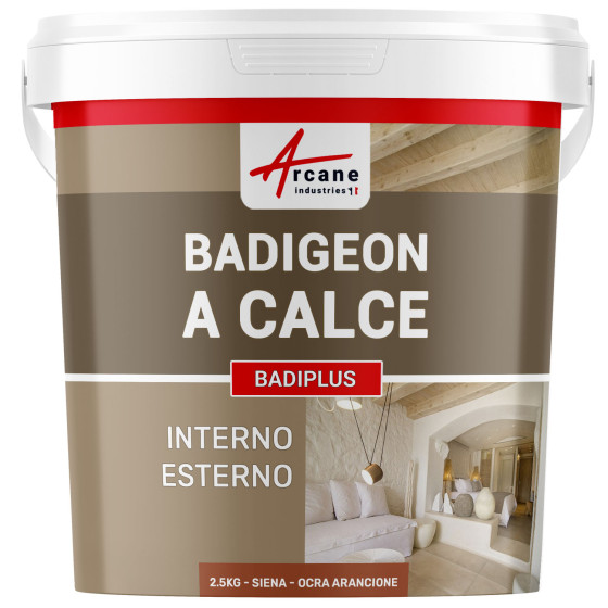 BADIPLUS 2.5 kg (fino a 12.5 m²) Siena - Ocra Arancione