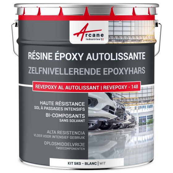 Epoxyhars voor vloeren. zelfnivellerend - REVEPOXY -148 Kleur:Wit - 5 kg