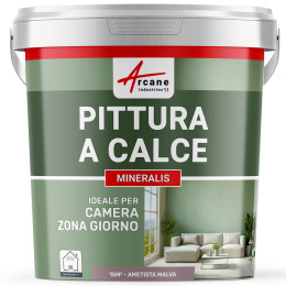Pittura per Interni a base di Calce - MINERALIS Ametista malva - 15 m² (2.5 kg in 1 strato)