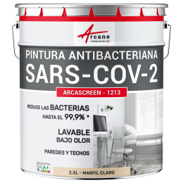 Pintura antibacteriana beige. pared y techo: ARCASCREEN - 1213 Marfil Claro - RAL 1015 - 2.5 L