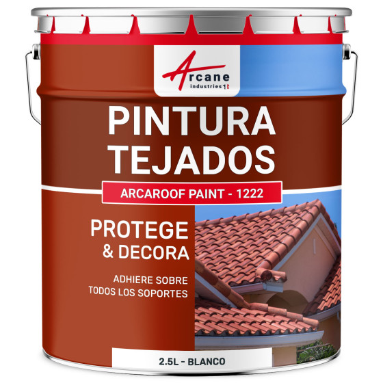 Pintura para tejados Blanca: Arcaroof Paint - 1222 Blanco - 2.5 L