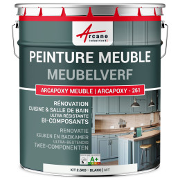 Meubelverf voor Keuken. Werkblad en Badkamer - ARCAPOXY -261 Wit - RAL 9003 - 2.5 kg tot 30 m²