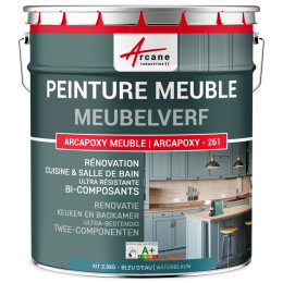 Meubelverf voor Keuken. Werkblad en Badkamer - ARCAPOXY -261 2.5 kg tot 30 m²  - Waterblauw - RAL 5021