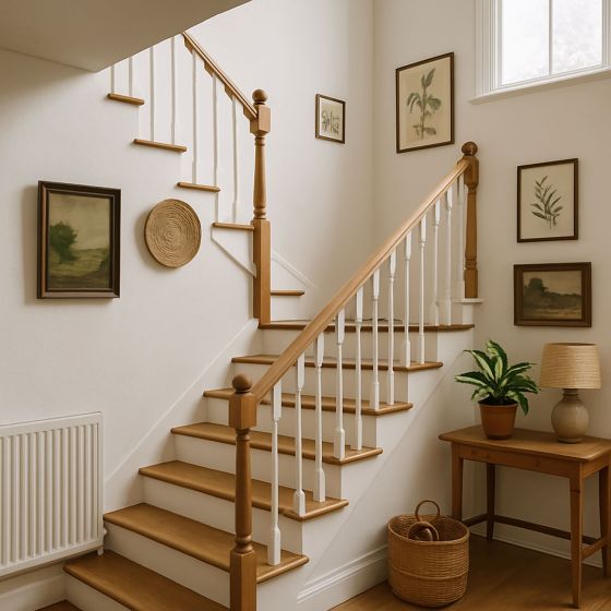 Pintura para escalera de madera - ARCADÉCO - 1668 - Mise en situation - Blanc