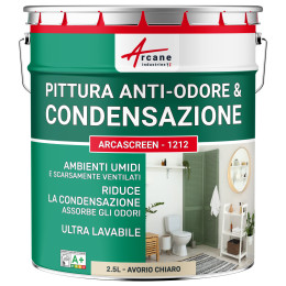 Pittura anticondensa e antimuffa pareti umide ARCASCREEN - 1212 Avorio Chiaro - RAL 1015 - 2.5 L