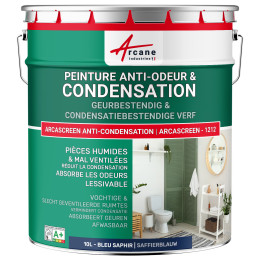 Anti-condensatie. geur- en schimmelverf voor vochtige ruimtes: ARCASCREEN -1212 10 L - Saffierblauw RAL 5003