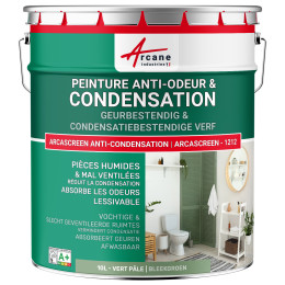 Anti-condensatie. geur- en schimmelverf voor vochtige ruimtes: ARCASCREEN -1212 10 L - Bleekgroen - RAL 6021