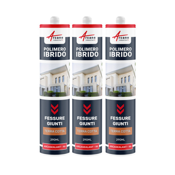 Sigillante poliuretanico. Mastice sigillante per fessure e giunti - ARCASEALANT Terra cotta - 290 ml x 3