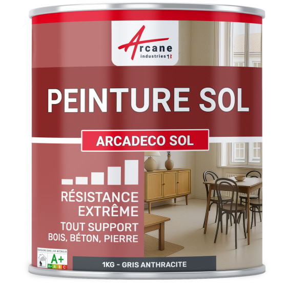 Peinture Sol ARCADÉCO  - Gris Anthracite - RAL 7016 - 1 kg