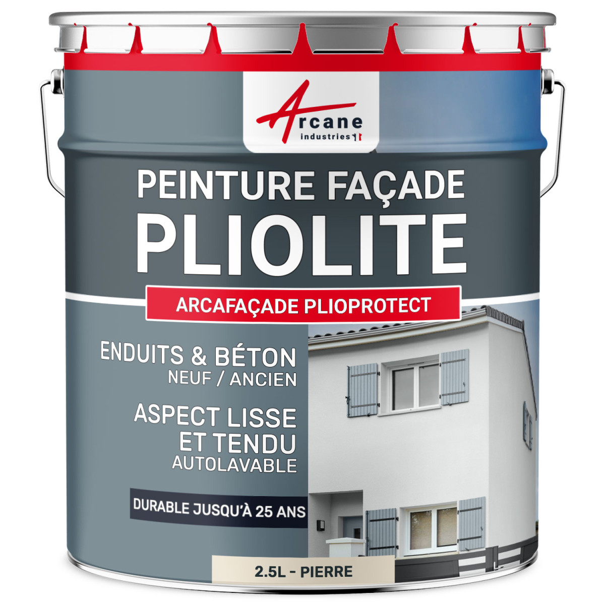 Peinture Façade Ton Pierre Acrylique, Pliolite ou Siloxane Maison — free download