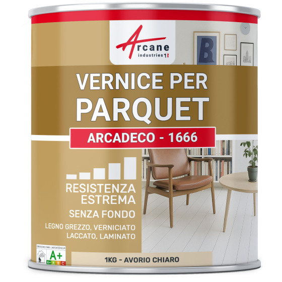 Vernice per parquet beige  : ARCADÉCO - 1666 1 kg - Avorio Chiaro - RAL 1015