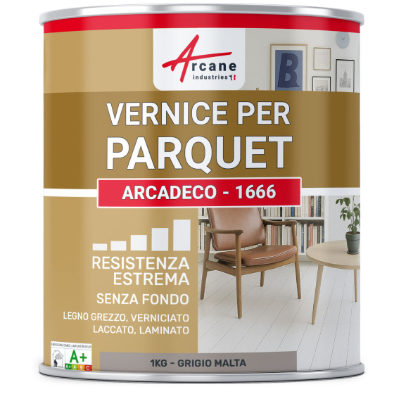 Vernice per parquet Grigia : ARCADÉCO - 1666 1 kg - Grigio Malta - RAL 060 60 05