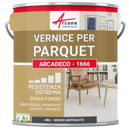Vernice per parquet Grigia : ARCADÉCO - 1666 4 kg - Grigio Antracite - RAL 7016