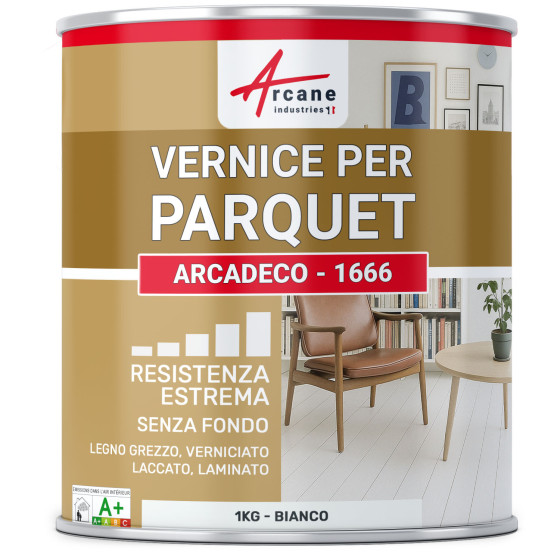 Vernice per parquet bianca : ARCADÉCO - 1666 Bianco - 1 kg