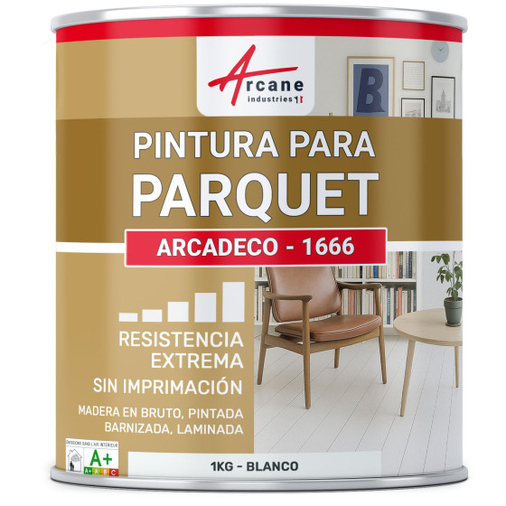 Pintura para parquet blanca: ARCADÉCO - 1666 Blanco - 1 kg