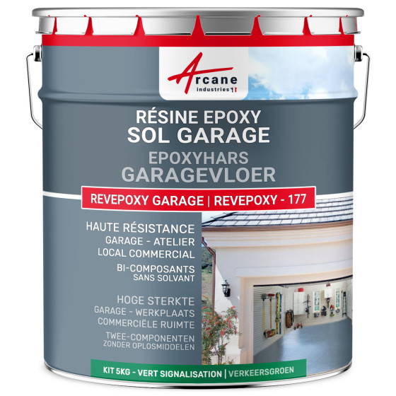 REVEPOXY -177/ Epoxy vloerverf 5 kg 16 m²  - Verkeersgroen - RAL 6024