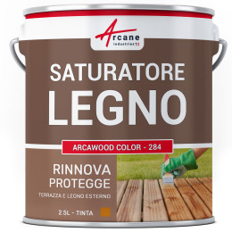 ARCAWOOD COLOR - 284 2.5 L (fino a 12.5 m²) Pino dell'Oregon - Tinta Arancione
