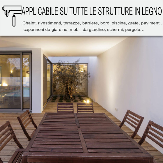 ARCAWOOD COLOR - 284 2.5 L (fino a 12.5 m²) Pino dell'Oregon - Tinta Arancione