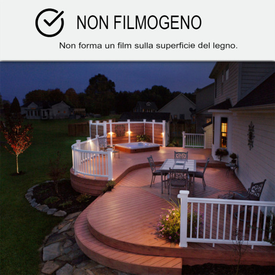 ARCAWOOD COLOR - 932 2.5 L (fino a 12.5 m²) Pino dell'Oregon - Tinta Arancione