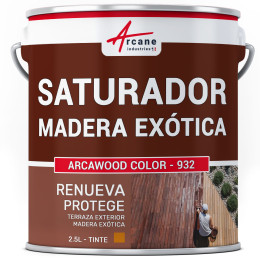 Saturador para Madera Exótica ARCABOIS SB EXÓTICO 2.5 L (hasta 12.5 m²) Pino de Oregón Tinte Naranja