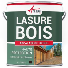 Lasure bois extérieur / intérieur : ARCALASURE HYDRO Couleur / Aspect ébène