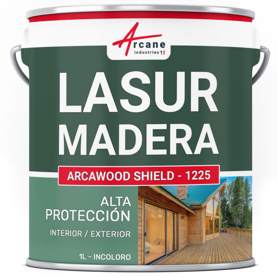 Barniz para madera exterior / interior ARCALASURE HYDRO 1 L - Incoloro Barniz para madera exterior / interior ARCALASURE HYDRO 1 L - Incoloro