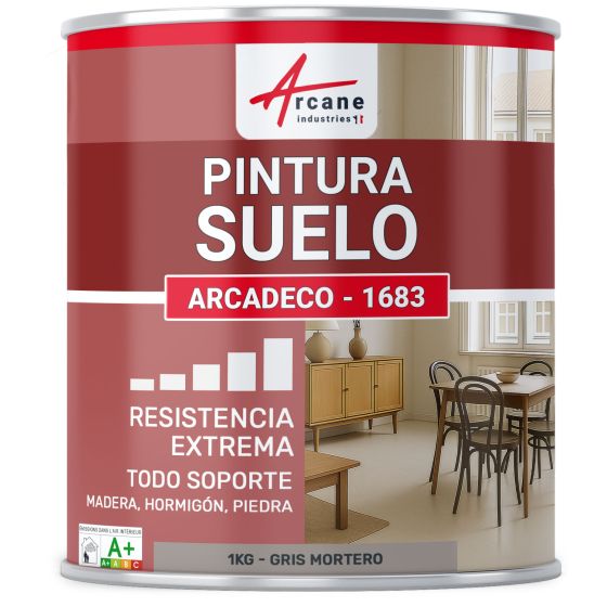 Pintura suelo interior ARCADECO - 1693 1 kg - Gris Mortero - RAL 060 60 05