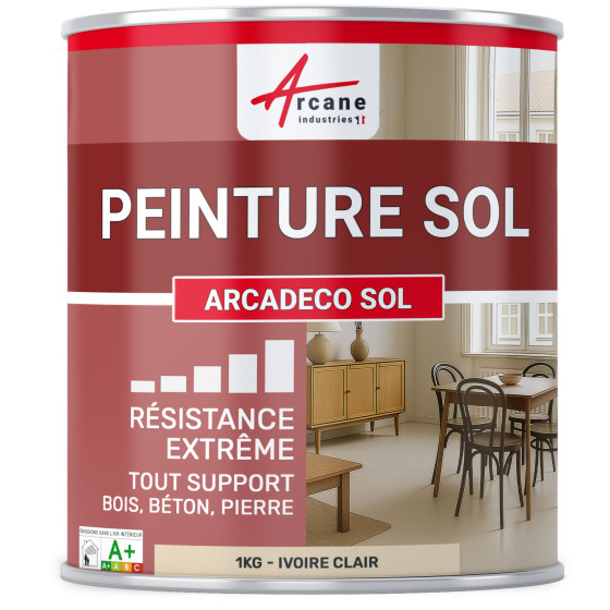 Peinture Sol ARCADÉCO  - Ivoire Clair - RAL 1015 - 1 kg