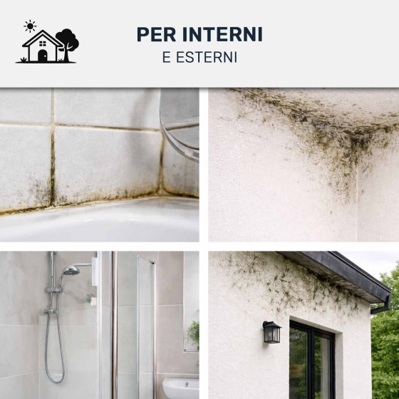 Anti-muffa ad alte prestazioni - ARCADAMP - 287 - Trasparente - 5 L