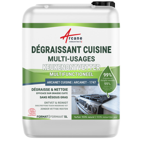 Natuurlijke ontvetter keuken :  ARCANET 1747 | ECOCERT gecertificeerd - 5 L