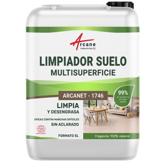 Limpiador de suelos profesional y natural para todo tipo de suelos: ARCANET 1746 | Certificado ECOCERT - 5 L
