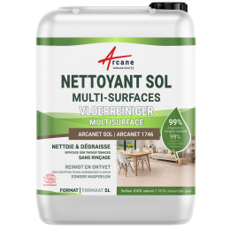 Professionele en natuurlijke vloerreiniger voor alle vloertypen: ARCANET 1746 | ECOCERT gecertificeerd - 5 L