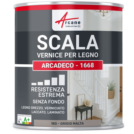 Pittura per scala interna : ARCADECO - 1668 1 kg - Grigio Malta - RAL 060 60 05